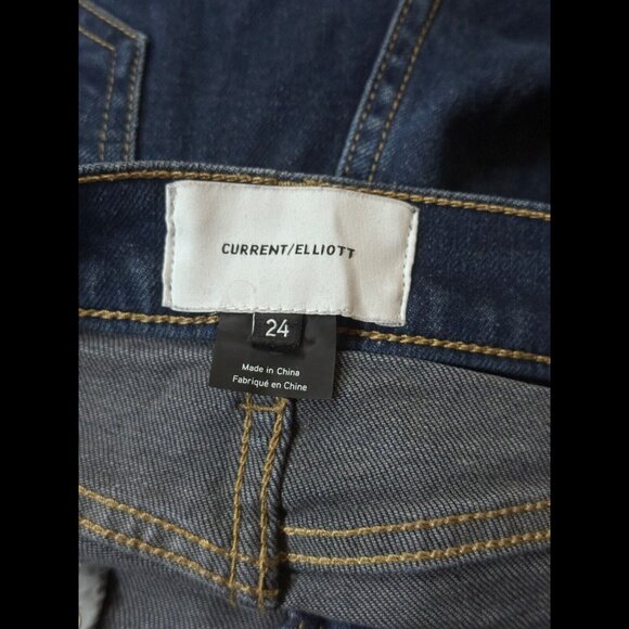 Current / Elliott Jeans 24 Womens Blue Skinny Micro Stretch Dark Wash Denim - Picture 7 of 8